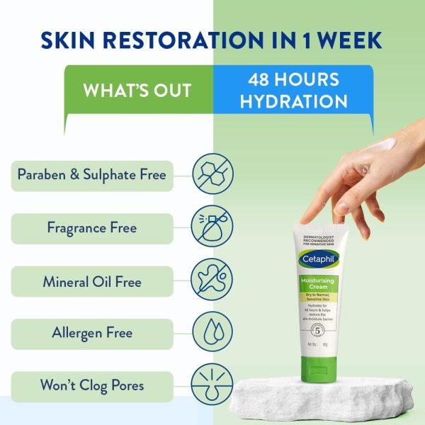 Cetaphil Moisturising Cream 80g - Image 3