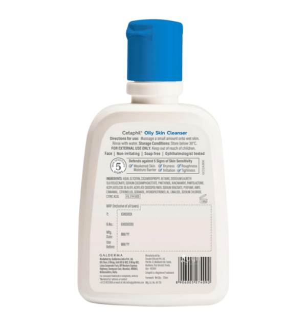 Cetaphil Oily Skin Cleanser 125ml - Image 2