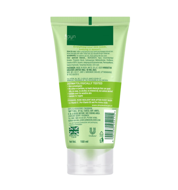 Simple Refreshing Face Wash 150ml - Image 2