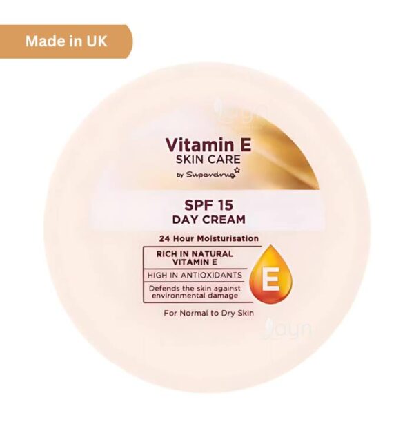 Superdrug Vitamin E SPF 15 Moisturising Day Cream 100ml