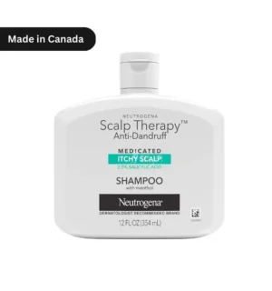 "Neutrogena Anti-Dandruff Itchy Scalp Shampoo 354ml bottle with 2.5% Salicylic Acid and Menthol, dermatologist-recommended for dandruff and scalp irritation in Bangladesh."