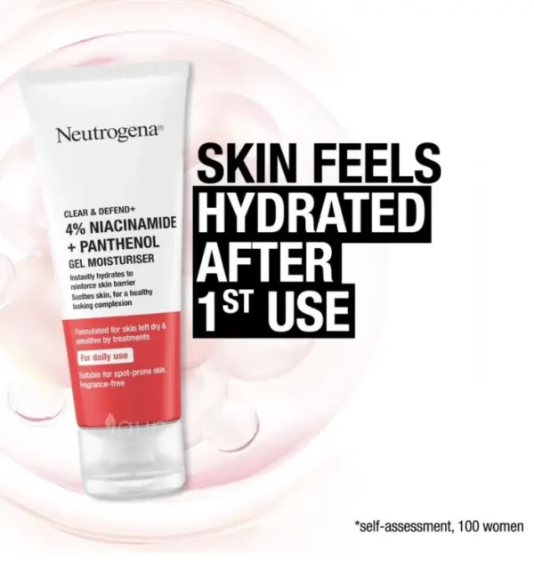 Neutrogena Clear & Defend+ Gel Moisturiser 50ml - Image 2