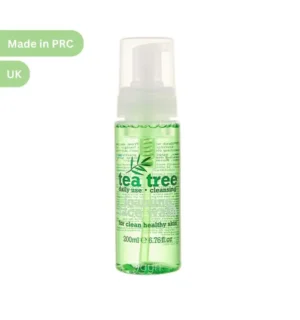 Tea Tree Foaming Facial Wash bottle with natural tea tree extract, ideal for daily cleansing and promoting clean, healthy skin