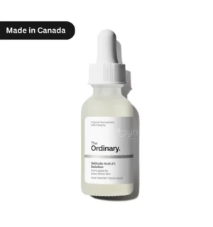 The Ordinary Salicylic Acid 2% Solution 30ml dropper bottle, acne treatment serum for oily and acne-prone skin in Bangladesh’s humid climate.