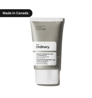 The Ordinary Vitamin C 23% + HA Suspension 30ml bottle, brightening serum for dark spots and hydration in Bangladesh’s humid climate.