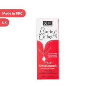XHC Biotin & Collagen Hair Treatment bottle, a hydrating and nourishing treatment for shiny, smooth, and manageable hair.