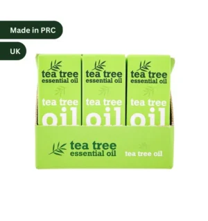 "Xpel Tea Tree Essential Oil 10ml – pure, natural antibacterial oil for skincare, haircare & home disinfecting."