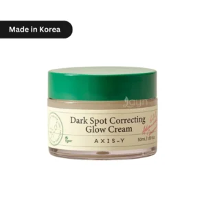 "AXIS-Y Dark Spot Correcting Glow Cream 50ml – Korean niacinamide cream for hyperpigmentation, acne scars, and uneven skin tone. Lightweight, non-sticky formula ideal for Bangladesh’s humid climate."