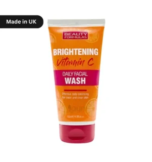 Beauty Formulas Brightening Vitamin C Daily Facial Wash – 150ml tube for daily cleansing and skin glow. Made in UK. বিউটি ফর্মুলাস ভিটামিন C ফেস ওয়াশ – প্রতিদিনের ব্যবহারের জন্য ১৫০ml, ত্বক উজ্জ্বল রাখে। তৈরি: ইউকে।