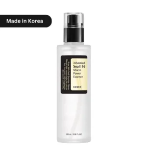 "COSRX Advanced Snail 96 Mucin Power Essence 100ml bottle – 96% snail secretion filtrate for hydration, repair & glowing skin. K-Beauty favorite in Bangladesh."