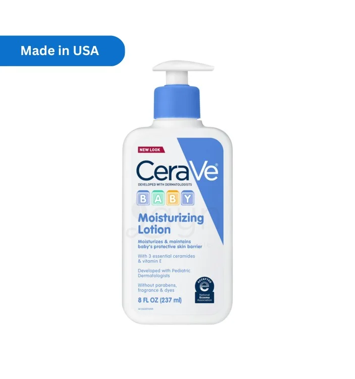 CeraVe Baby Moisturizing Lotion 237ml – Made in USA – Baby Lotion with Ceramides সেরাভে বেবি ময়েশ্চারাইজিং লোশন ২৩৭মি.লি – USA – সিরামাইড সহ