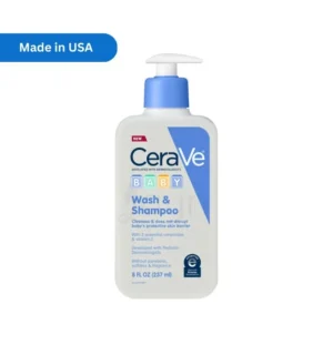 CeraVe Baby Wash and Shampoo 237ml USA version – gentle baby cleanser with ceramides available at Layn Bangladesh