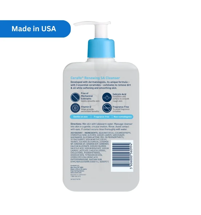 Cerave Renewing SA Cleanser 473ml - Image 2