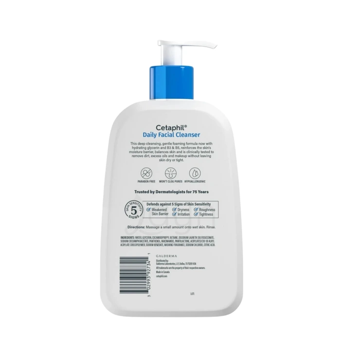 Cetaphil Daily Facial Cleanser 473ml - Image 2